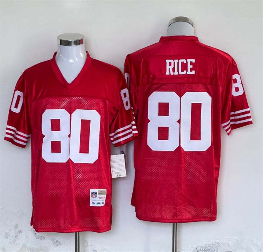 Men's San Francisco 49ers Jerry Rice Mitchell & Ness Scarlet Legacy Jersey